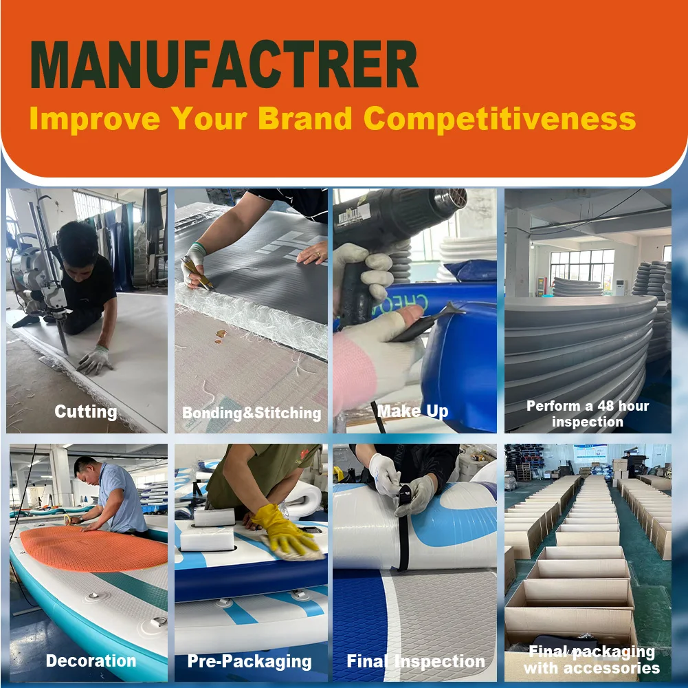 Custom Foil OEM Trade Folding Flying Inflatable Stand Up Hydro Surf Board Kite Surfing Board