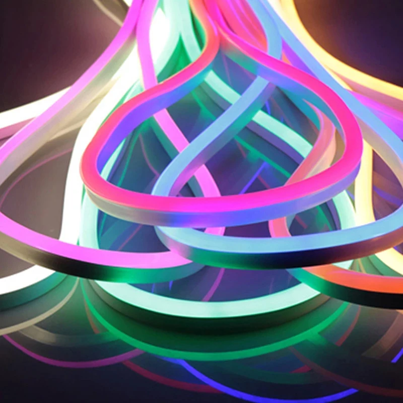 RGB RGBW DMX512 неоновый гибкий светильник с IC Пиксельной адресуемой светодиодной неоновой лампой