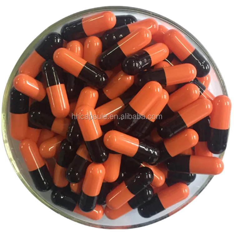 Black color empty gelatin capsule