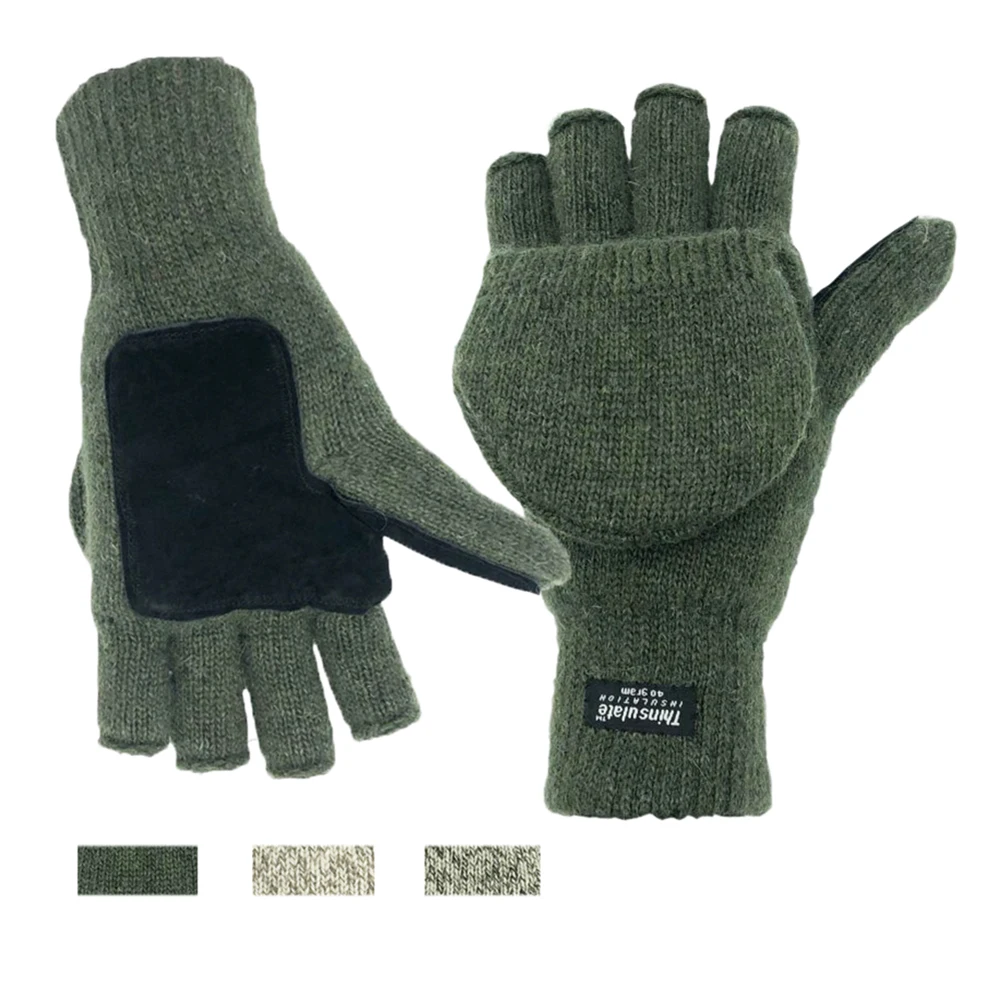 Лидер продаж шерстяные трикотажные зимние велосипедные перчатки с сенсорным экраном