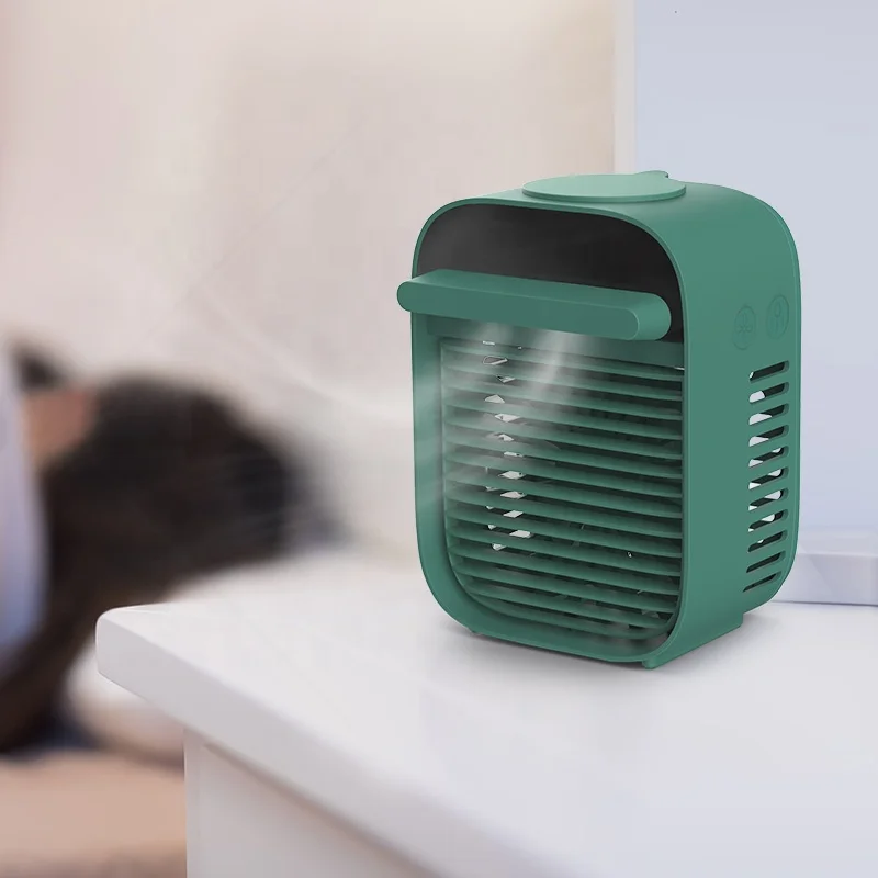 New Water Mist Fan Desktop Vertical Switchable Mode Fan Dense Water Mist Fast Cooling