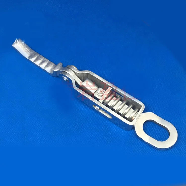 wing body opening van tuck spring loaded over center fastener lock