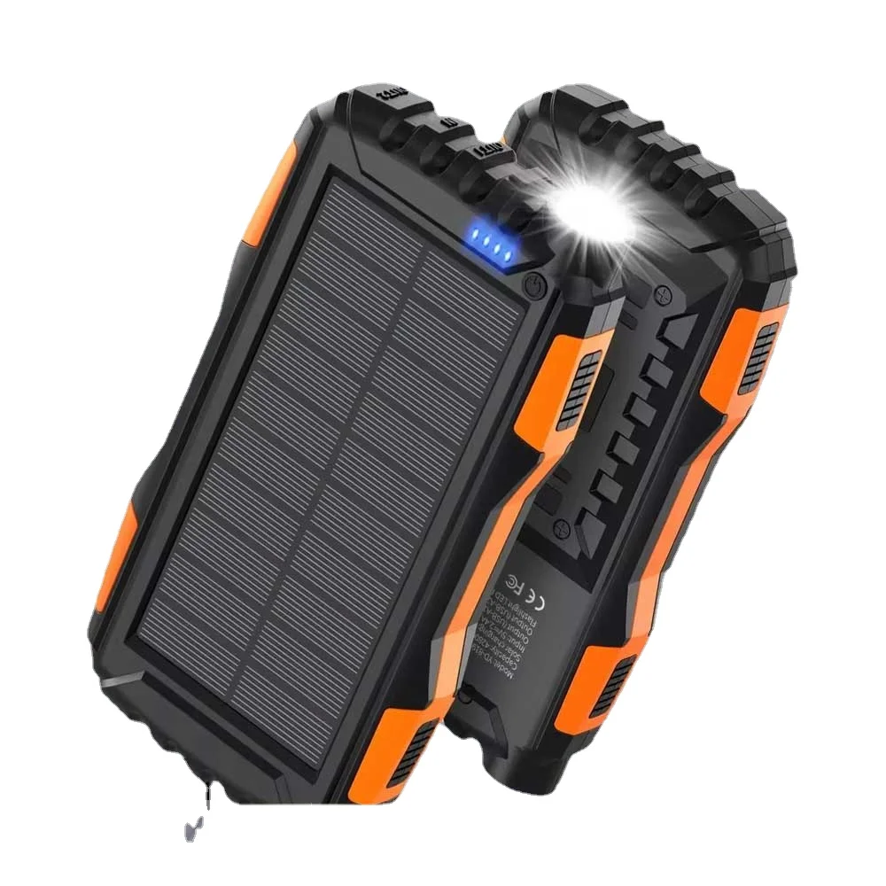 OSWELL Waterproof Solar Power Bank 30000mAh Hand Crank Emergency Solar Charger Powerbank for  hits , earthquake
