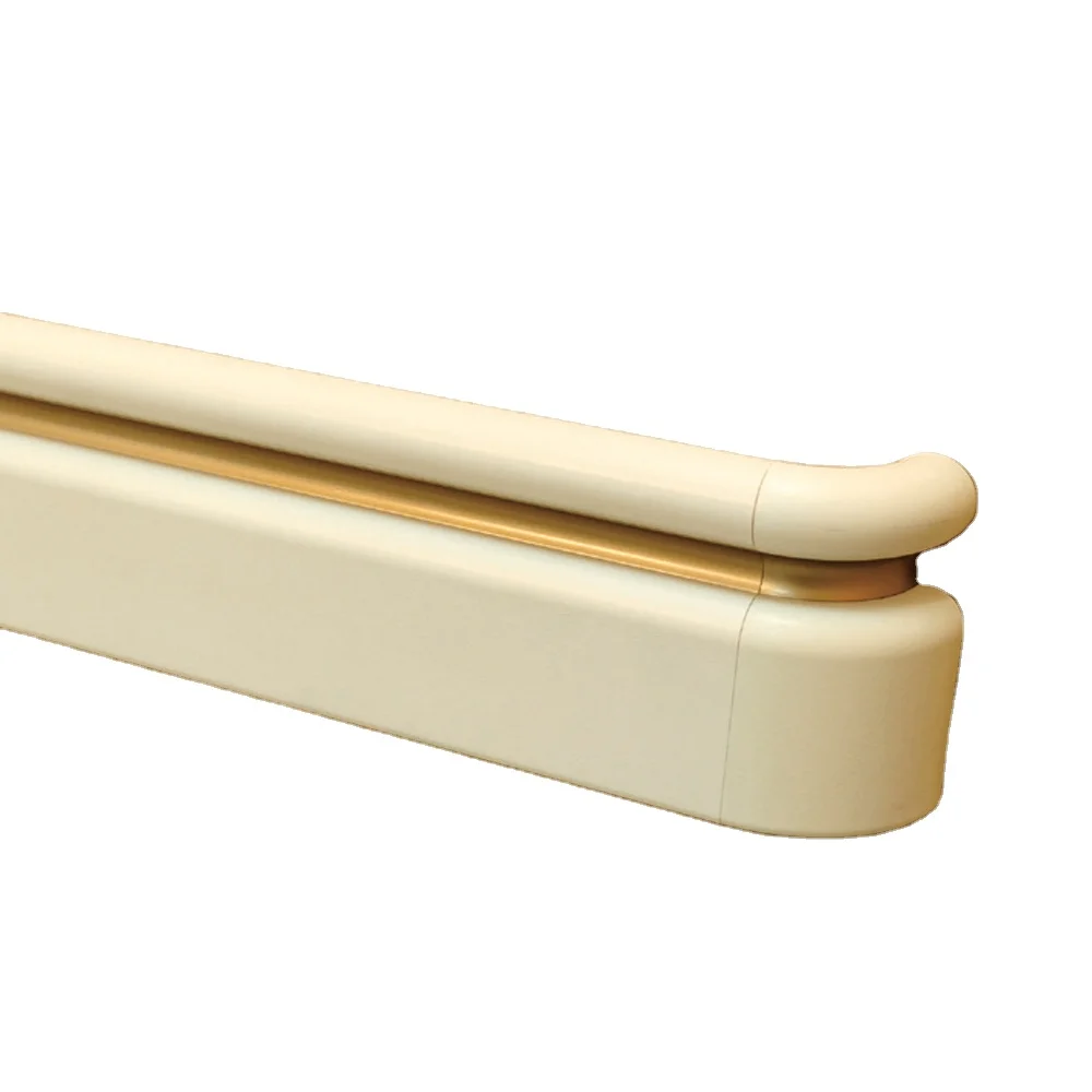 Hospital wall handrail China factory best quality Modern PVC Anti-collision Aluminum Hospital Corridor Handrail Channel Railing