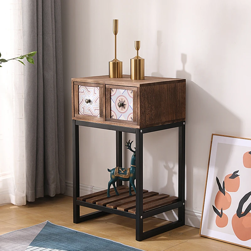 Современные универсальные тумбочки, боковой столик, полка для хранения с выдвижным ящиком