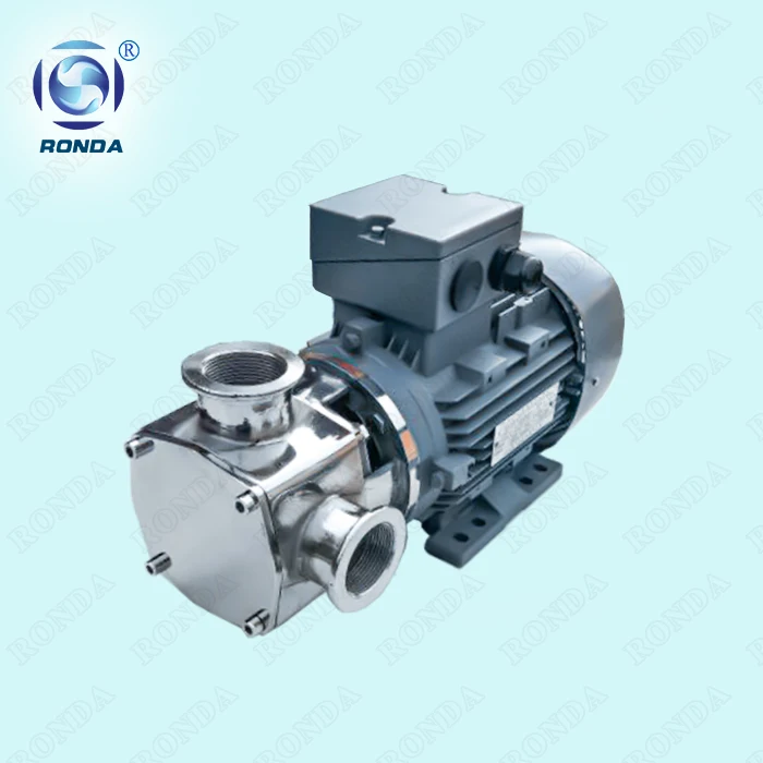 RDX stainless steel sanitary high viscosity flexible impeller pump for milk, yogurt, foods, chemicals, etc.