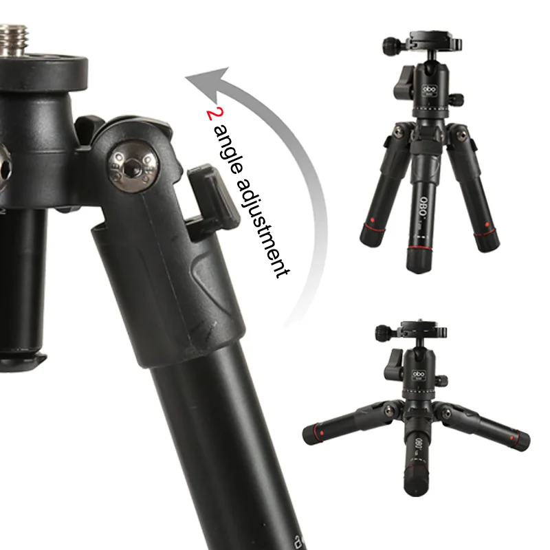Wholesale flexible  outdoor professional mini aluminium alloy tripod with ball head