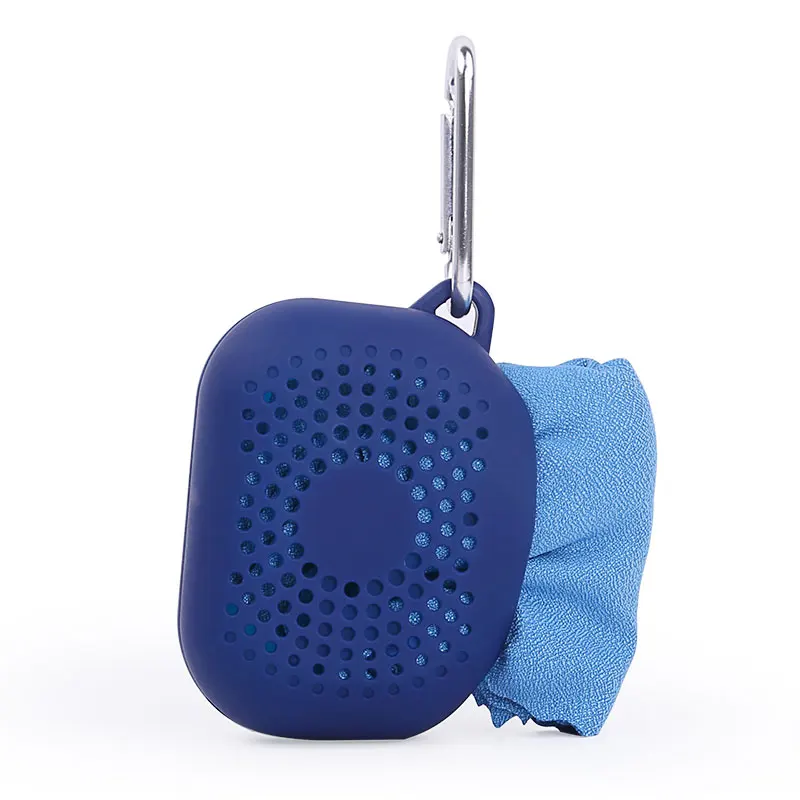 Wholesale Customized microfiber sports cold towel Magic sports travel outdoor ice cooling towel Sport Towel Silicone Case