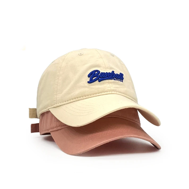 High quality cotton sports caps red mens baseball caps custom embroidery logo hat cap