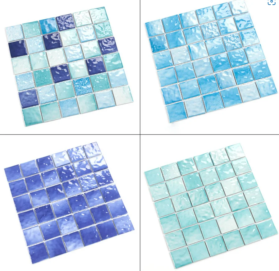 Foshan Factory Price Wholesale Mixed Crystal glass mosaic Tile For Swimming Pool Bathroom Kitchen Background