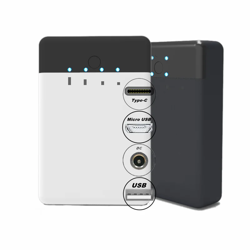 4000mAh DC7.4V Output Micro USB Input Li-ion Electric Rechargeable Heated Vest Battery Against Winter Cold