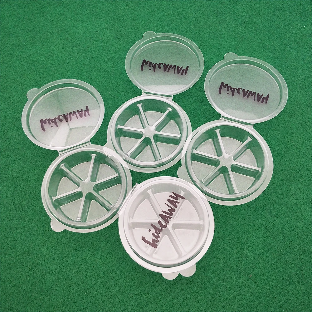 Round Shape 6 Cavity Soy Wax Melts Mmould Clamshell Packaging