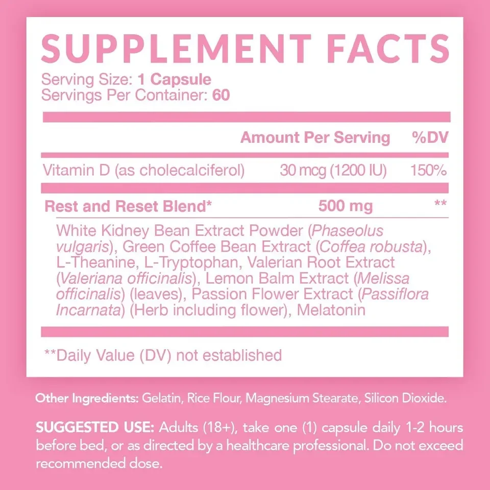 Natural Herbal Detox Detox Diet Pills Appetite Suppressant Flat Tummy Weight Control Capsules Fast Slimming Pills