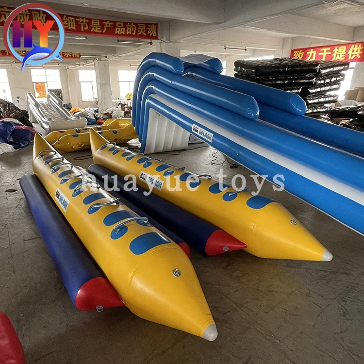 Water Sport Game PVC 10 Persons Inflatable Flying Fish Banana Boat For Sale