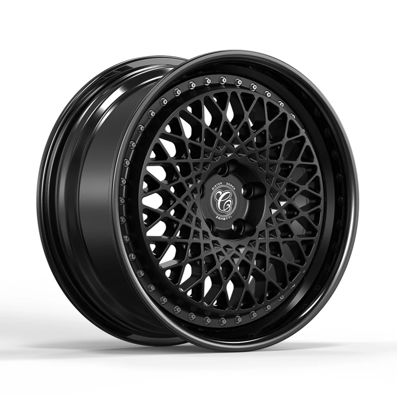 Custom china 2 piece forged black red 16 17 18 19 20 21 22 inch aluminum alloy passenger vehicle racing car wheels rims hubs