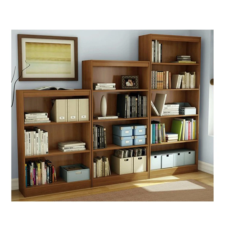 
Modern Simple Design Office Discount 3-5 Level Decorative Storage Rustic Wooden Bookcase 