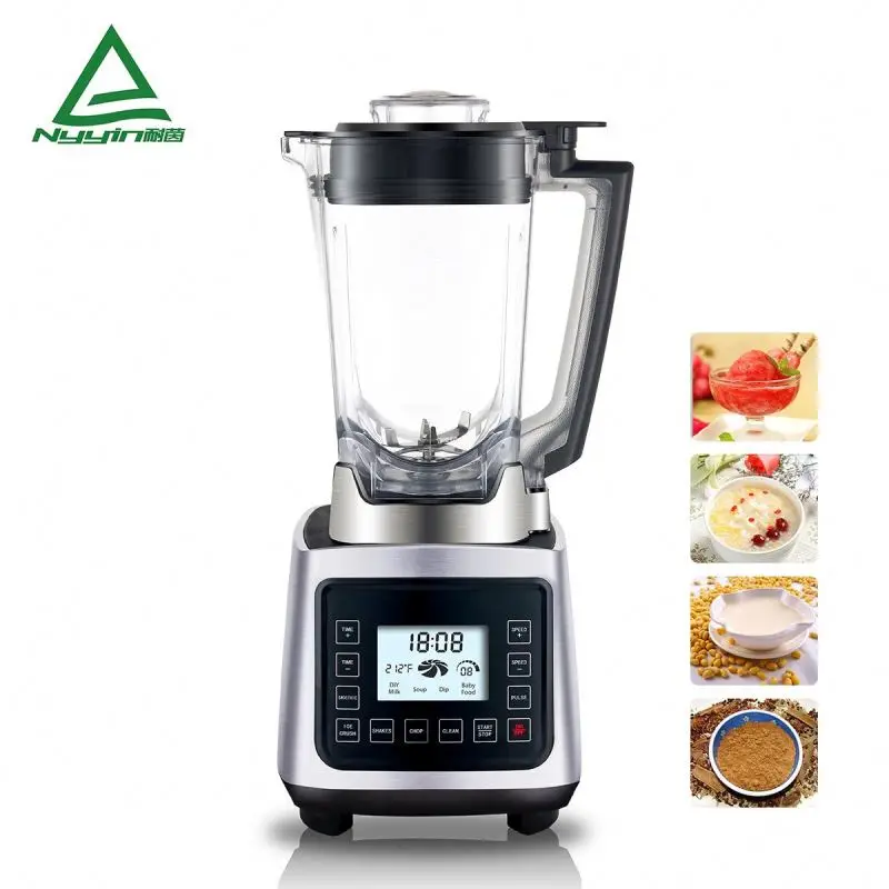 2000w Tritan jar fruit LCD display preset program fruit blender with GS,LFGB,EMC,ERP,REACH,ROHS