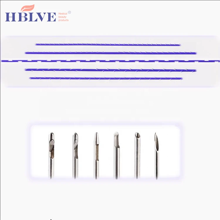  19 г W Blunt cannula Beauty Pdo 4d Cog лифтинг-нить для лица V Line