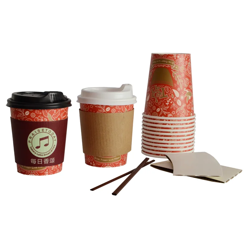 Cheap Factory Price Disposable Sanita Paper Cups 9 oz 100 Cups for Sale