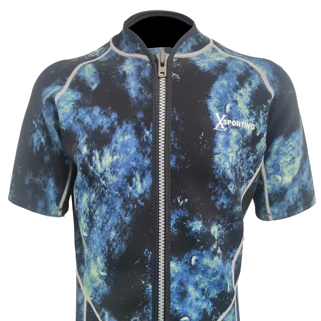 DIVE and SAIL Men Women 2mm Short Sleeve Neoprene Swimsuit Snorkeling Freediving Wet Suit Swimming Surfing Diving Shorty Wetsuit