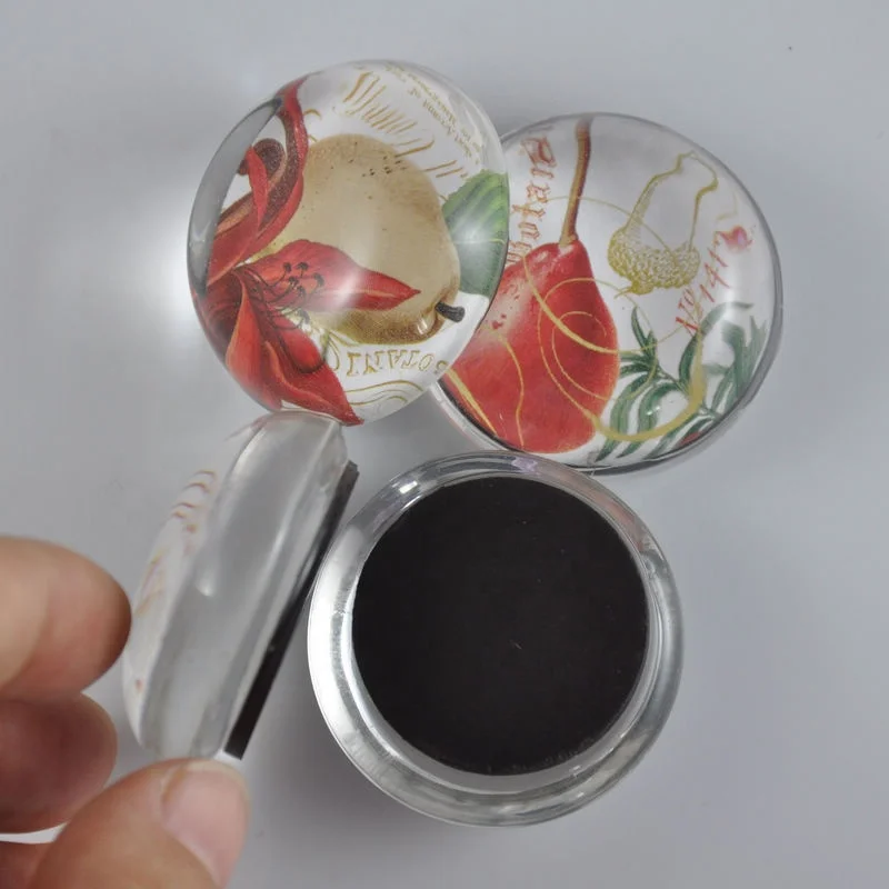 Custom creative crystal glass fridge magnet