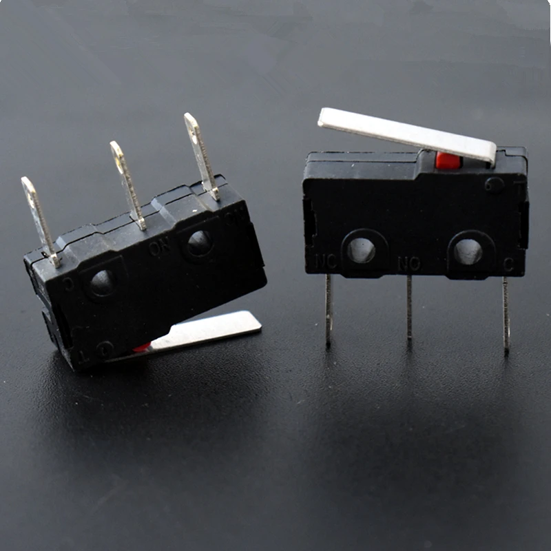 China C NO NC 3 Pin Long Foot Push On Push Off Button Micro Switch Manufacturer