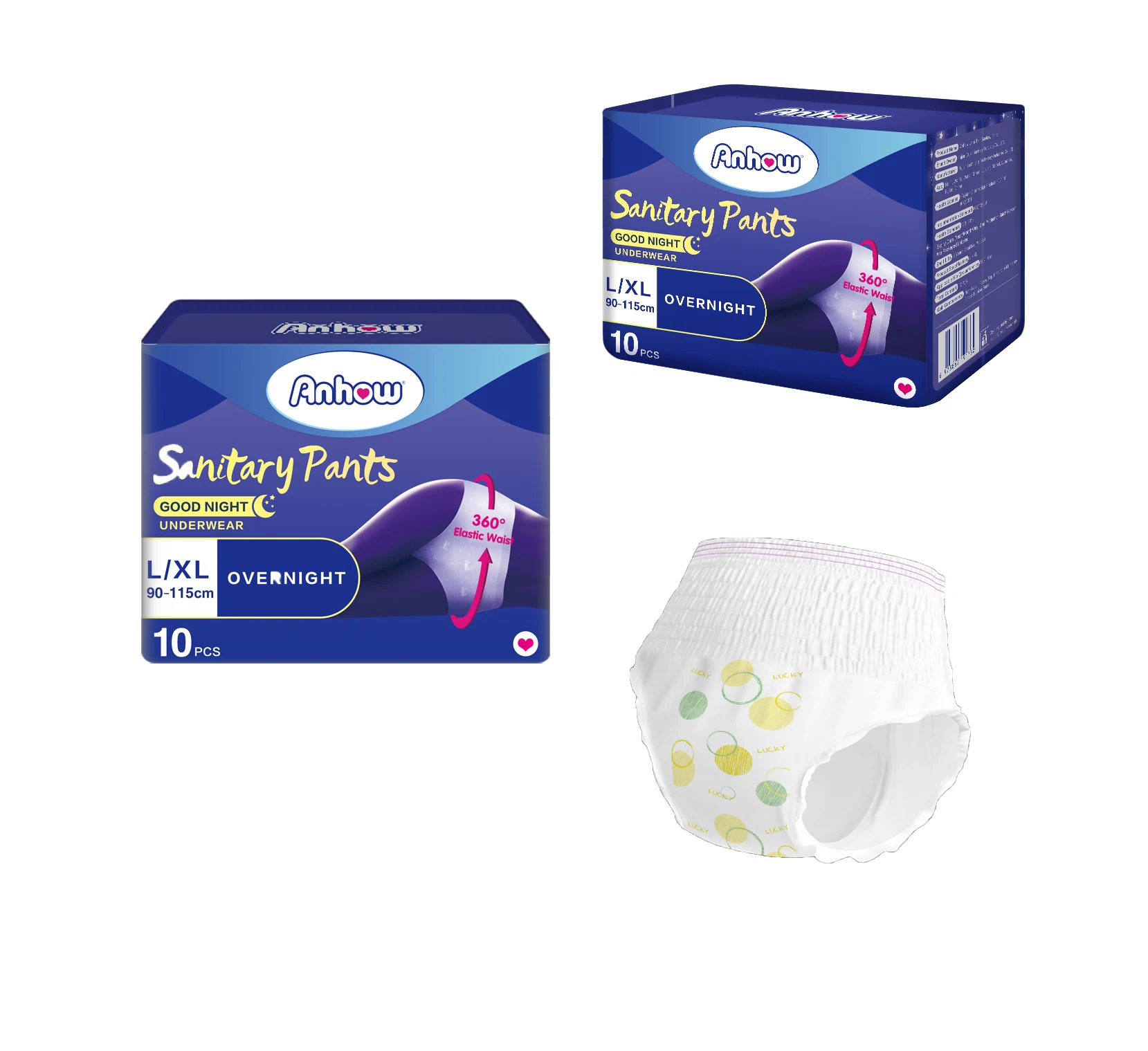 Private Label Disposable High Absorption Over Night Women Sanitary Napkin Pants