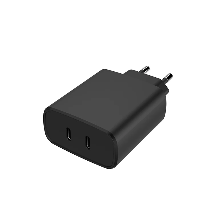  PD3.0 двойное PD18W EU Pulg Type-C USB настенное зарядное устройство 3A макс. ток работает со всеми смартфонами и Планшетными