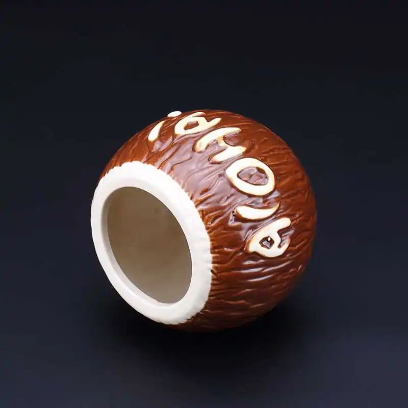 Personalised Party Cocktail Hawaii tiki mug Beer Cup Creative Coconut Ceramic Tiki Mug