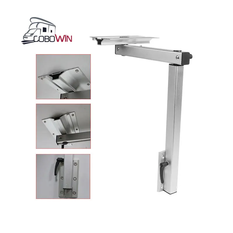 Motorhome Aluminum Alloy Folding Table Leg Dining Rotatable Height Adjustable Caravan Campervan RV Table Leg