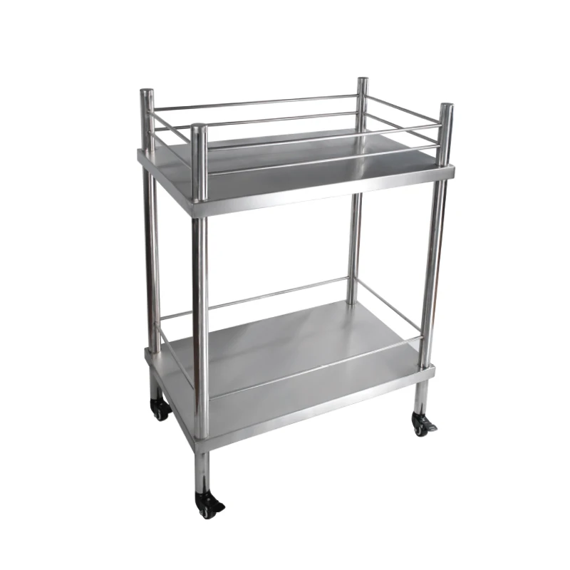 304 Stainless Steel Trolley Cat Dog Medical Surgical Auxiliary Table Pet Exam Cart