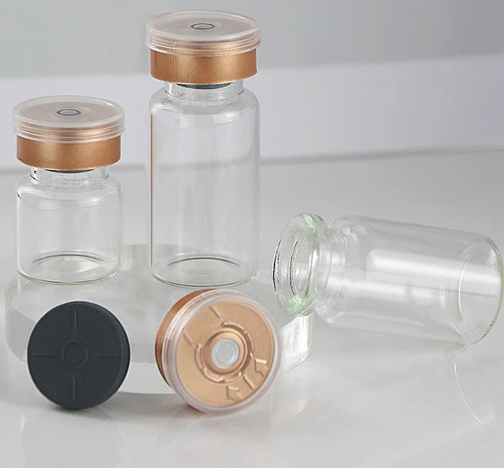 Empty Glass Medical Methicillin Vial with Flip-top Lid 10 ml