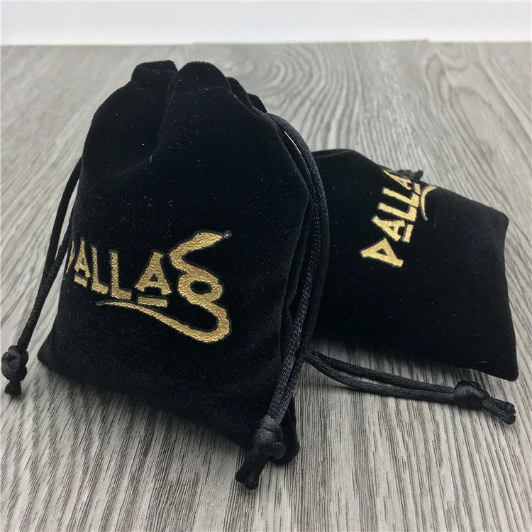 
Custom Jewlery Perfume Pouch Velvet Drawstring Bag With Logo 