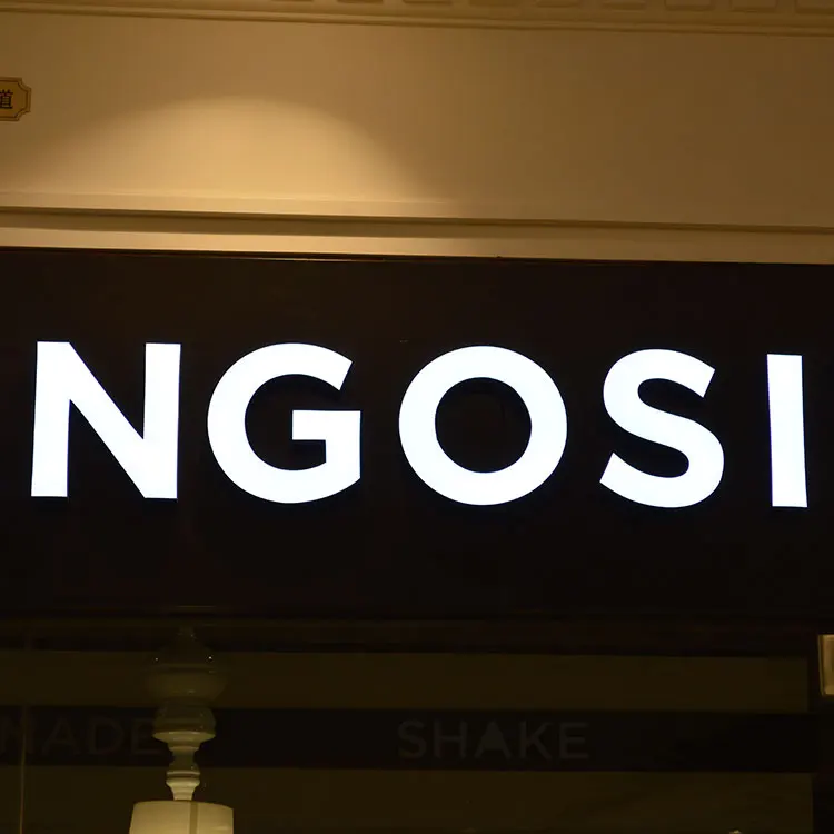 High quality 3d led advertising acrylic light box sign for Business Shop or Store outdoor