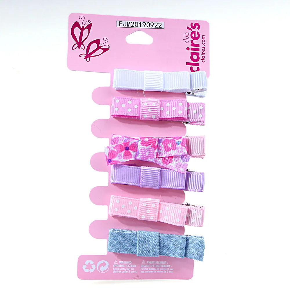 Fabric Double Layer Bow Dot Crocodile Clip Hair Accessories Sweet And Cute Hair Clip Side Clip