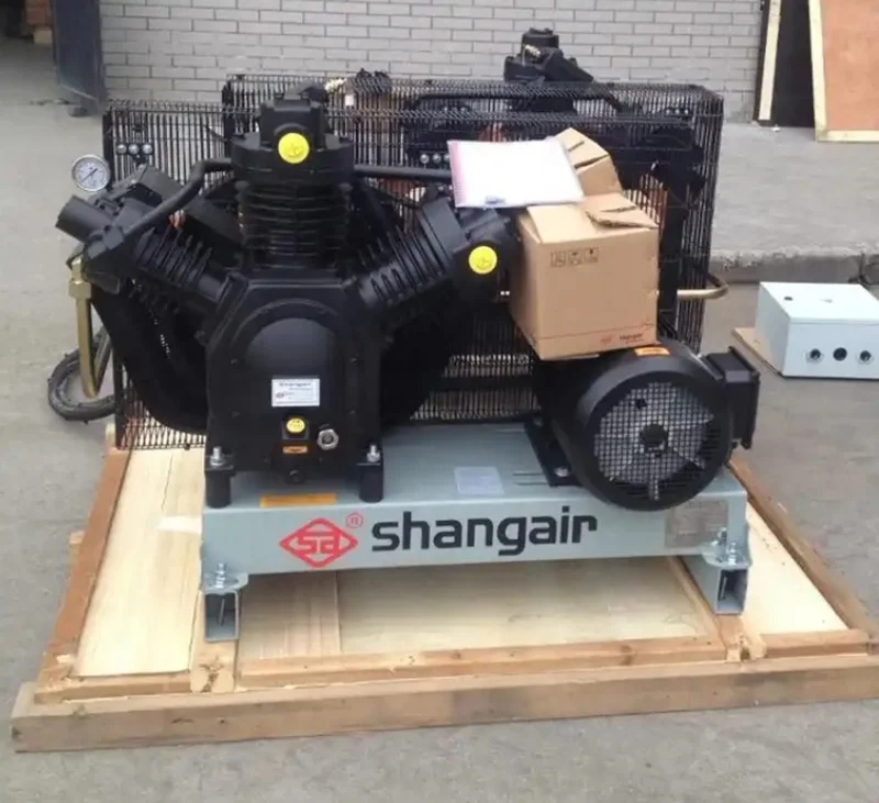 Hot Selling High-Pressure Industrial Piston Air Compressor 30Bar for PET Bottle Blowing Machine, Oil-free Shang Air