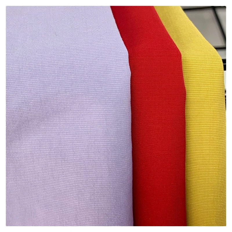 Factory direct waterproof woven 40S striped nylon cotton fabric for outdoor jackets