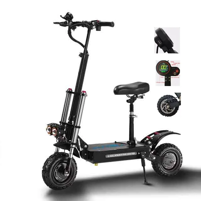 Best Double Disc Brake 6000W 11 Inch Scooter For Adults scooter beijing electric folding bike