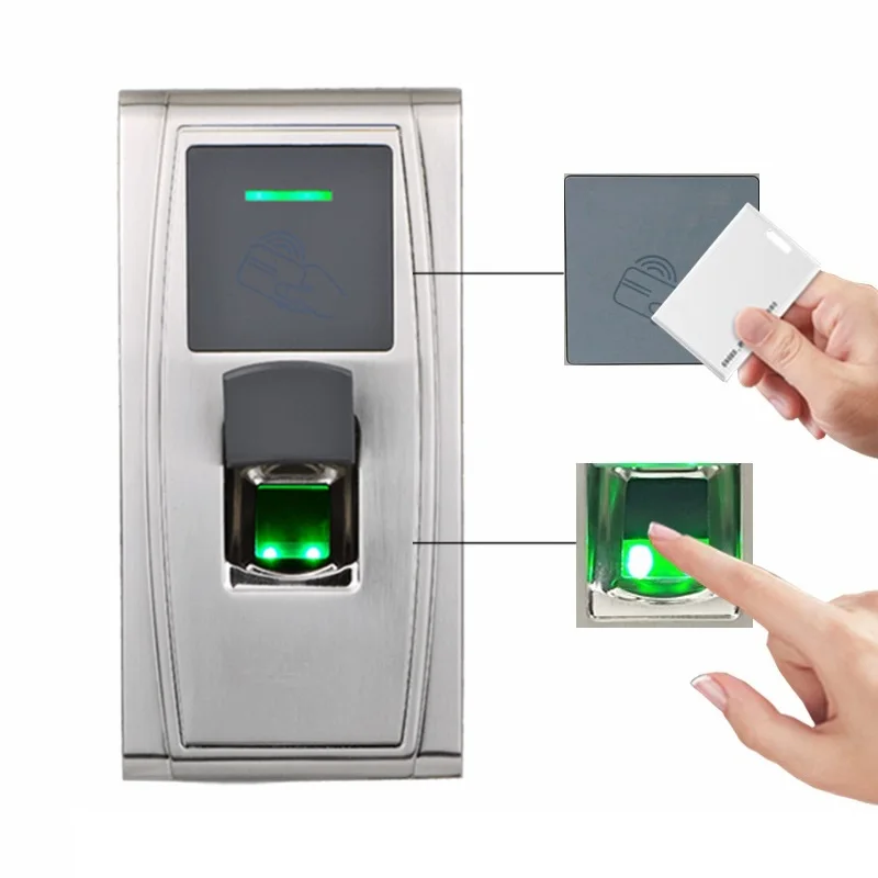 ZK MA300 Free Software Waterproof Outdoor Metal Smart Security Door Lock Access Control Biometric Fingerprint Reader Machine