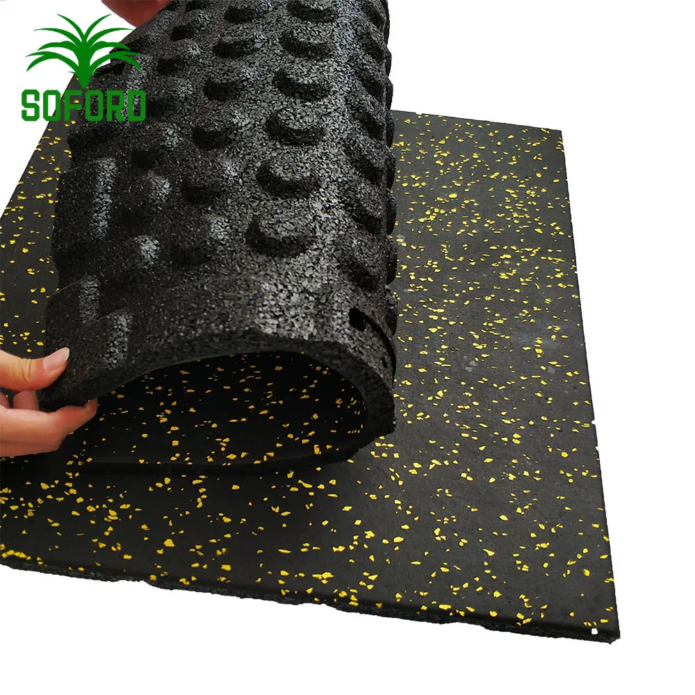 noise reduction extra heavy sheet epdm indoor interlocking  mats high quality cheap rubber gym flooring