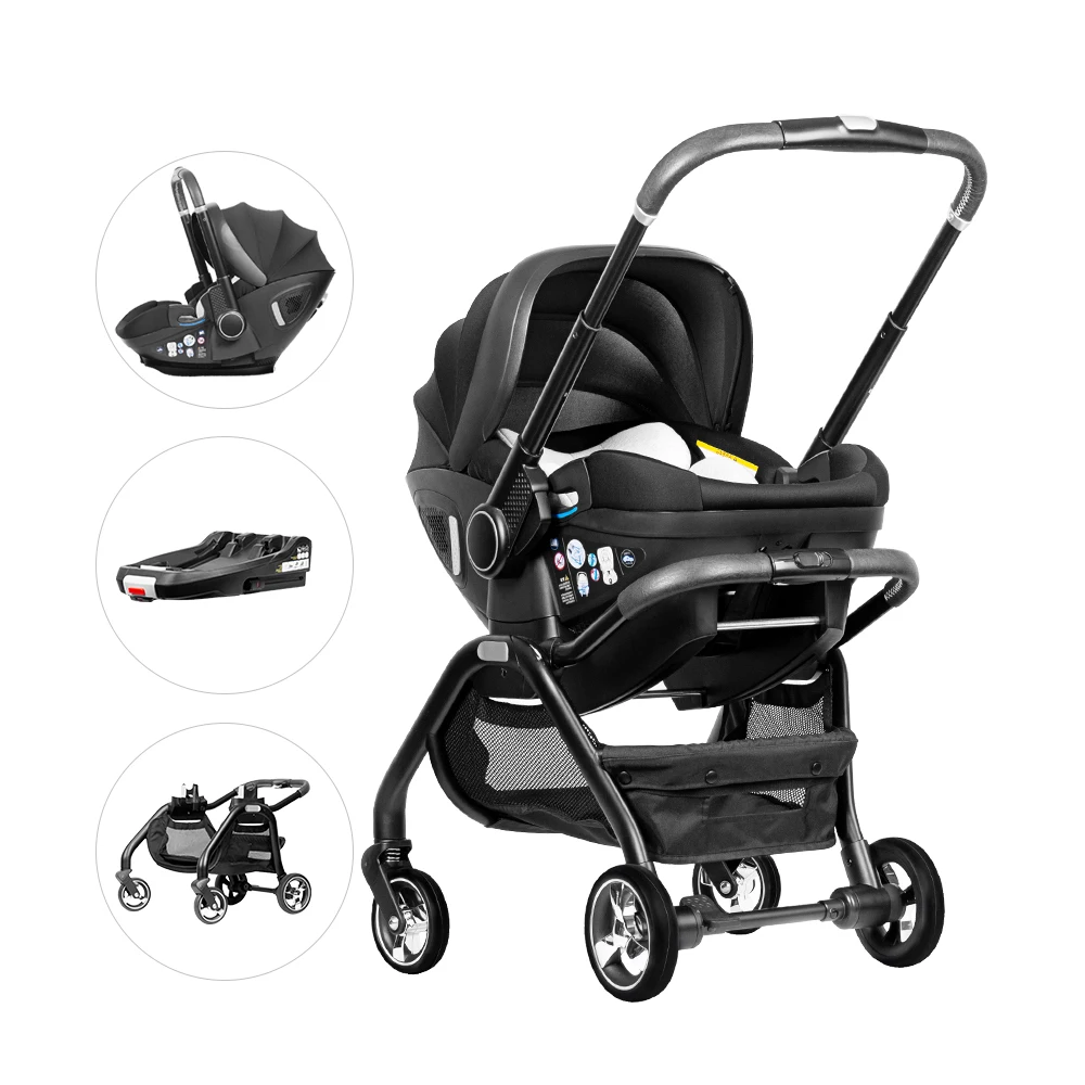 Luxury Baby Car Seat Stroller 3 in 1 Car Seat Strollers OEM/ODM Travel Wagon Baby Stroller with Car Seat for Baby Toddler