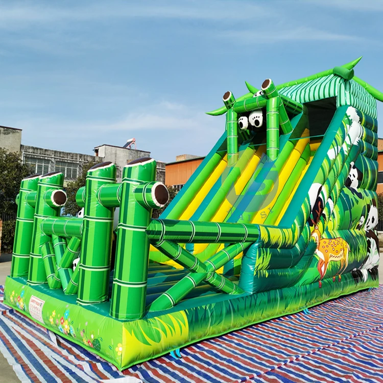 China Factory Giant Commercial Inflatable Dry Slide Bouncer Backyard Bounce House Large Double Inflatable Slides  For Kids