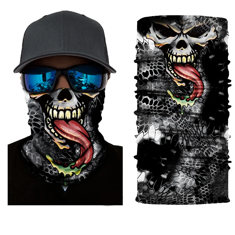 
Promotion Skull Wholesale Custom multifunctional Seamless tube bandana motorcycle 