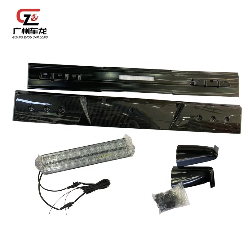 Dry Carbon Fiber Roof Spoiler With LED Light Top Front Wing For W463 W464 G Class G500 G63 G350D G550 2001-2022