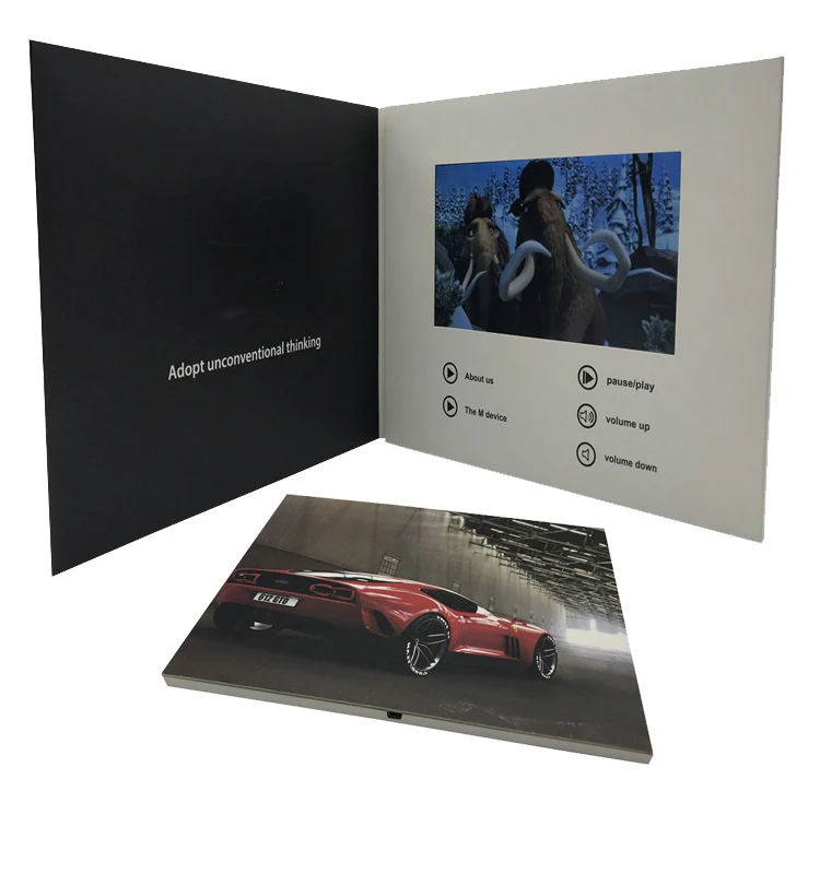 
All kinds of 7 inch tft lcd screen video greeting card/ LCD brochures support all video formats 