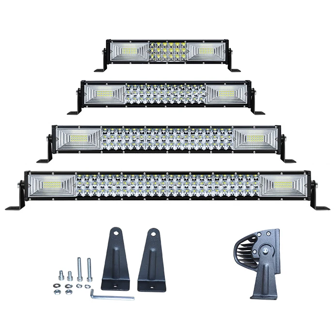 2024 New Straight Curved 12V 24V Dual Color DRL 22 32 42 50 52 Inch 120W 288W 324W 594W 756W Double row Single Row LED Light Bar