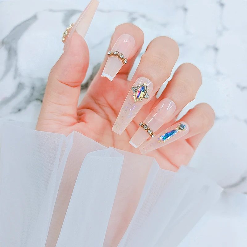 colorful crystal 3d diamond nail art  mixed color flatback nail art rhinestones