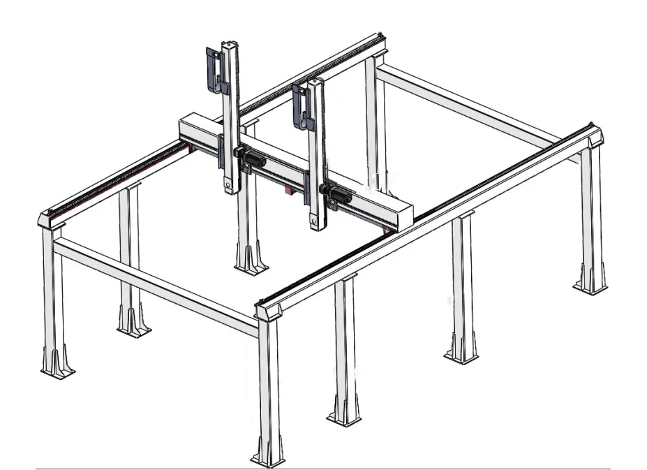Cnc XYZ Gantry Robot System Rack And Pinion Guideway Slide Table Stage Actuator Linear Motion Guide Rail