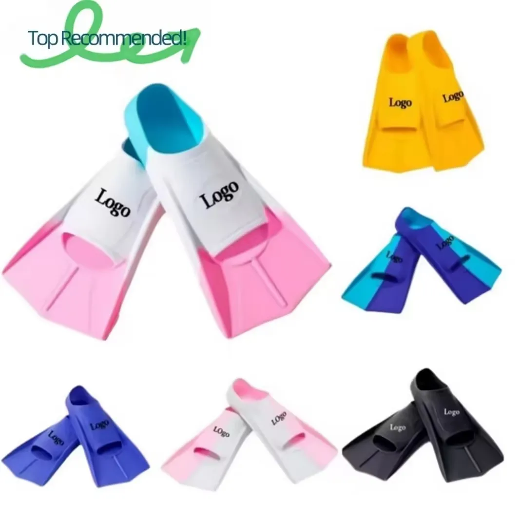 XXS Kids Swim Fins Short Youth Flippers Swimming Training Fins for Lap Swimming Pool Snorkeling for Children Beginner