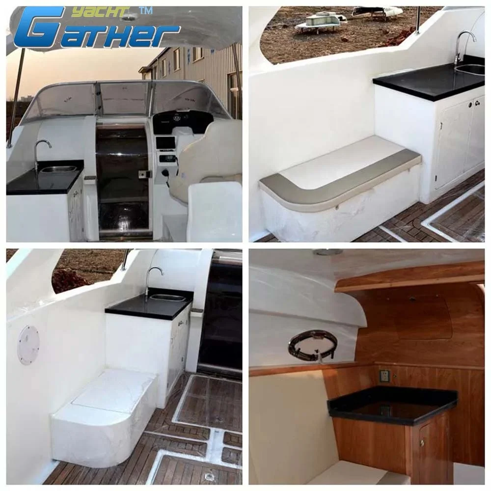 Gather Yacht hot sale 27ft frp fiberglass cruiser